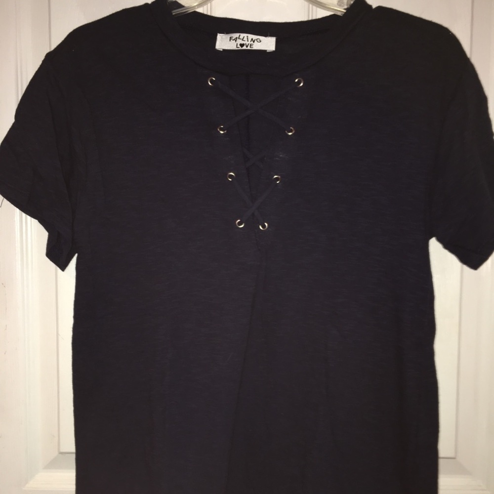 Cris- cross shirt!